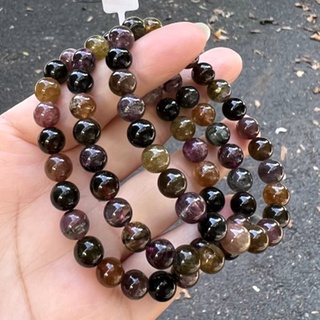 『亮晶晶』天然彩色碧璽手鍊 8mm 加強氣血迴圈 母親節 情人節 生日禮物 附禮盒