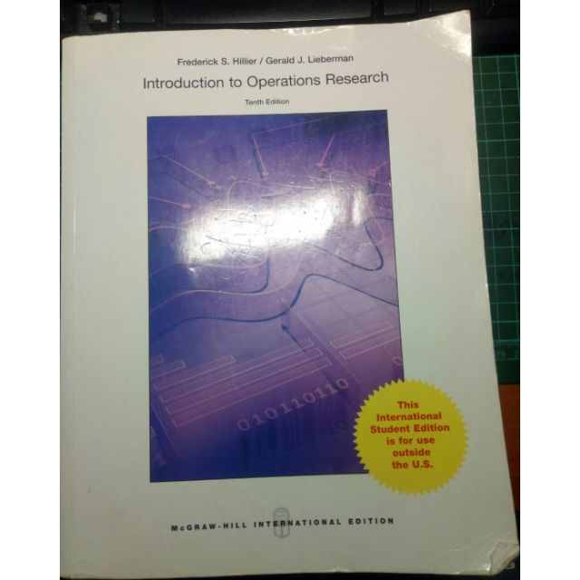 二手 作業研究  Introduction to Operations Research. Tenth Edition