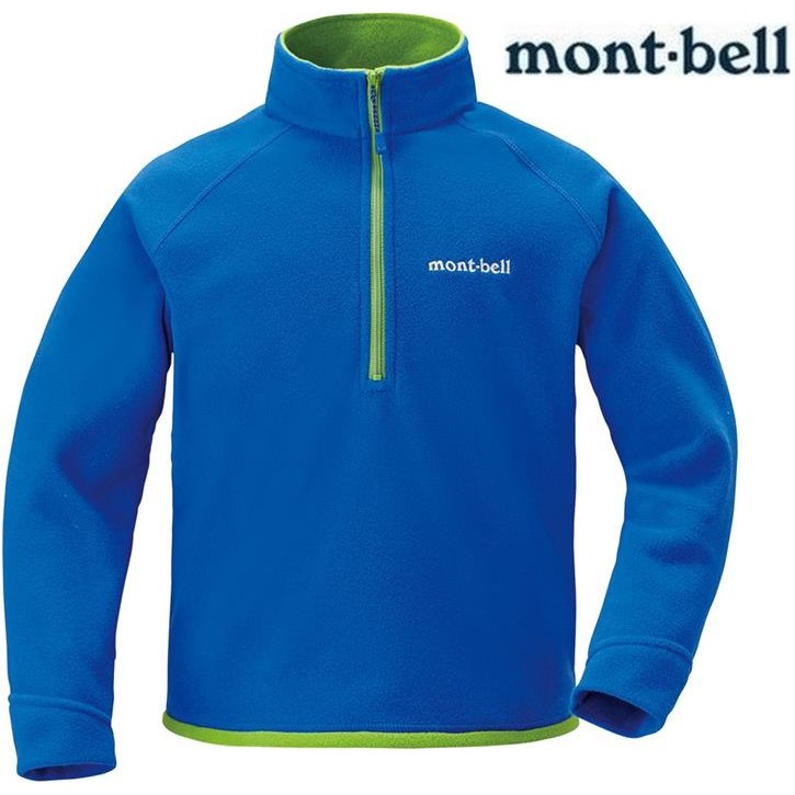 Mont Bell 小朋友保暖衣 刷毛上衣 兒童刷毛半門襟小童款 Rbl 皇家藍montbell 蝦皮商城 Line購物