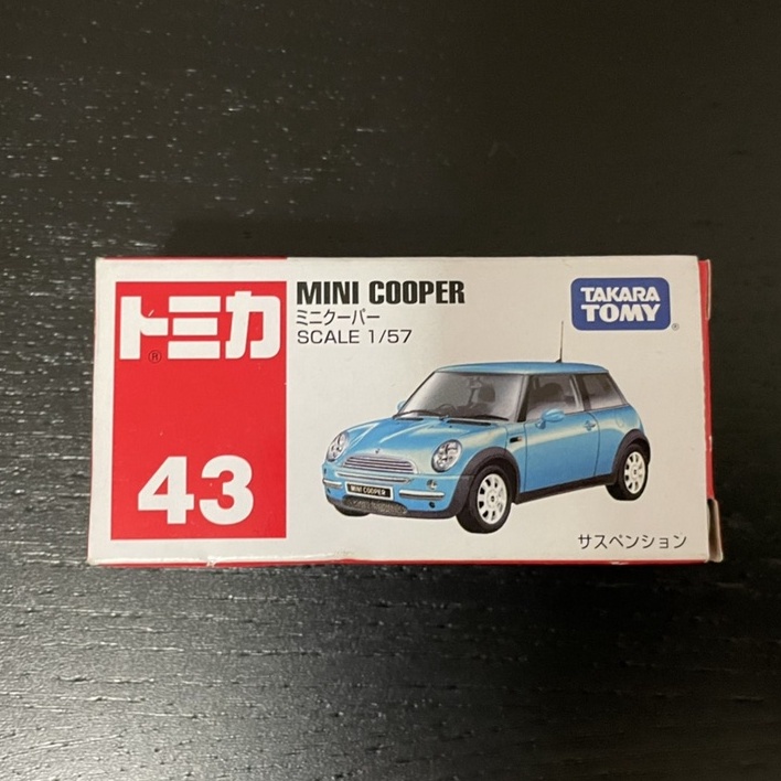 DW賣場 中古無外膜 日版TOMICA 多美小汽車 NO.43 mini cooper