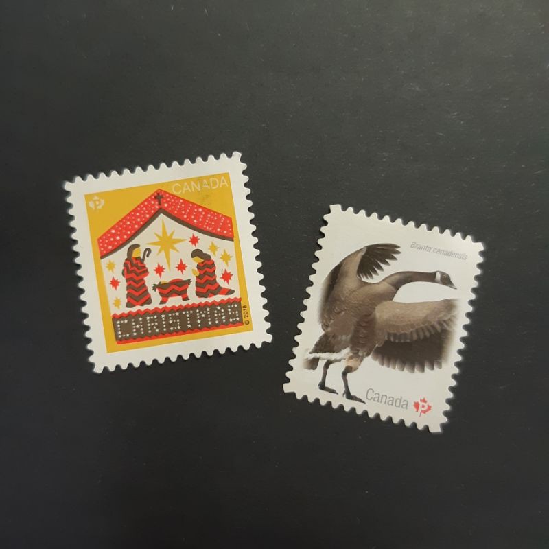 加拿大郵票2枚 Canada 收集郵票 集郵 外國郵票 珍藏