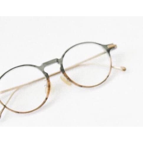 CLASSICO M34 C7 (漸層綠色) 眼鏡屋 鈦金屬 復古框 純鈦 文青 膠框 手工眼鏡 金屬眼鏡 手造眼鏡
