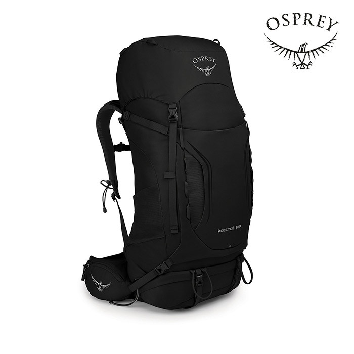 【Osprey】Kestrel 58 後背包 登山包 (黑色)多功能 休閒 背包 登山 OSBB2MBF0995-ML