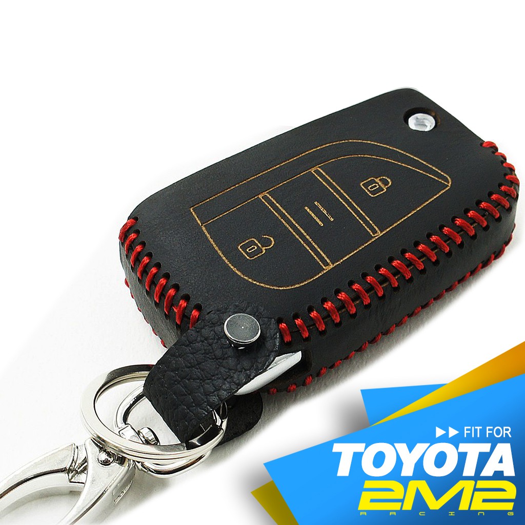 【2M2】TOYOTA ALTIS CAMRY C-HR SIENTA 豐田汽車 折疊鑰匙專用皮套 保護包