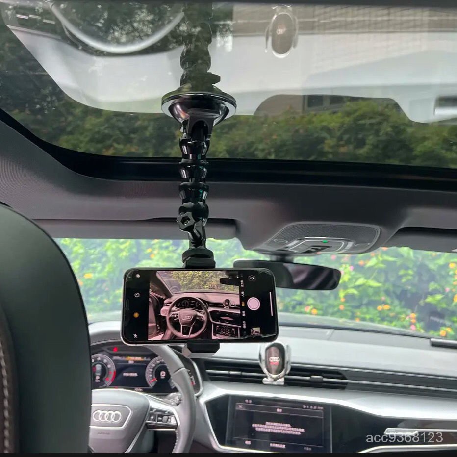 🔥台灣熱賣🔥 吸盤手機架車載支架汽車內第一視角拍攝視頻玻璃大吸盤式固定神器 1sEm