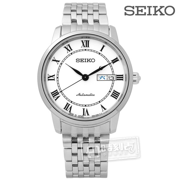 SEIKO 精工 / 4R36-04E0W.SRP761J1 / PRESAGE 藍寶石水晶不鏽鋼機械錶 白色 39mm