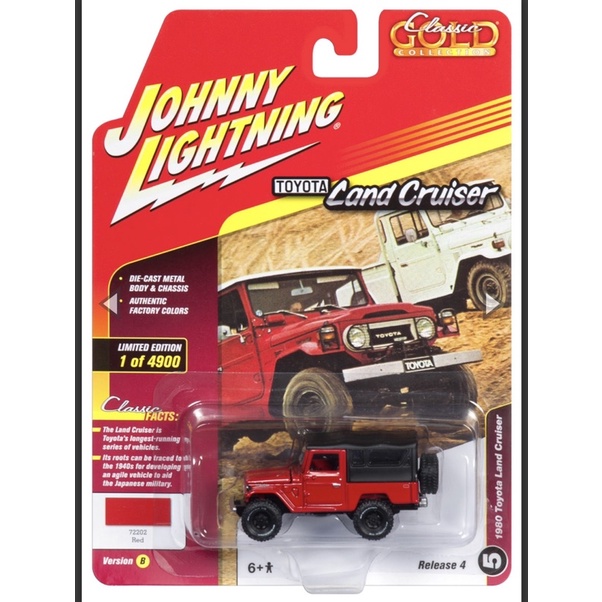 Johnny Lightning 1980 Toyota Land Cruiser 1:64 紅色