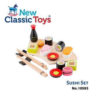 荷蘭New Classic Toys 日式壽司組合 10593 家家酒玩具/切切樂/木製玩具