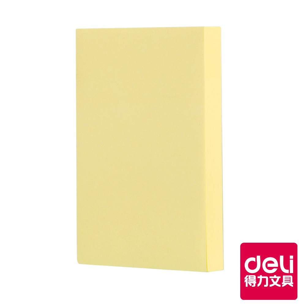 【Deli得力】 便利貼76x51mm-黃色-100張(A00252) 台灣發貨