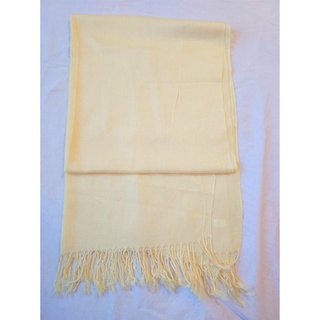 (全新商品)粉嫩絲光黃100%純棉圍巾