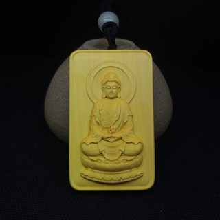 【墨雲五行】天天特價天然黃楊木佛像吊墜千手觀音阿彌陀佛大日如來八大守護神