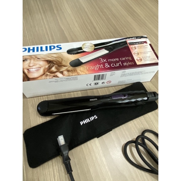 PHILIPS飛利浦 陶瓷溫控(直髮+捲髮)兩用美髮造型器 HP8345