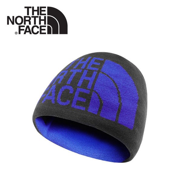 【The North Face 雙面LOGO保暖毛帽《海軍藍》】AKND/保暖帽/毛帽/針織帽/旅遊/悠遊山水
