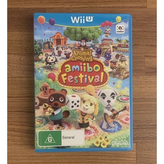 WiiU Wii U 動物之森 動物森友會 Amiibo慶典 澳洲版 英文版 正版遊戲片 原版光碟 二手片 任天堂