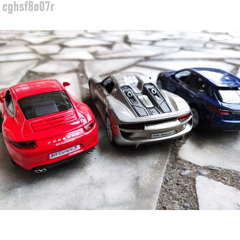 合金模型 保時捷 918 Spyder 911 Carrera S MACAN 五吋金屬模型車 迴力功能 PORSCHE