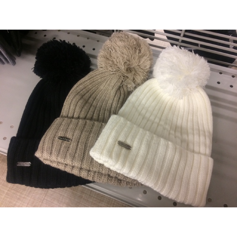 美國代購🇺🇸 12/4出貨 Calvin Klein CK毛帽 毛球帽 女 聖誕禮物