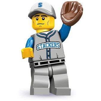 ||一直玩|| LEGO 10代人偶 71001 #13 棒球選手 Baseball Fielder