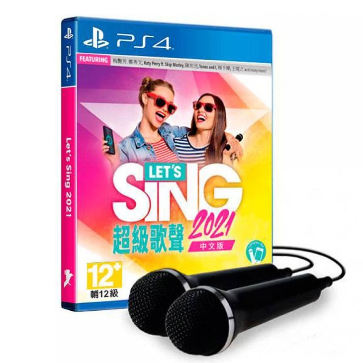 【勁多野】PS4 超級歌聲 Let's Sing 2021 中文版(雙麥克風同捆)