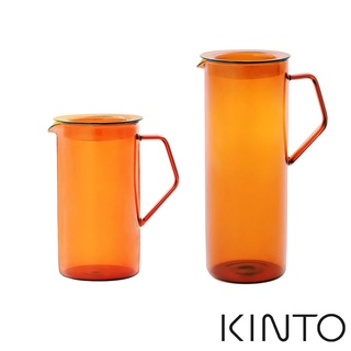 伴桌｜KINTO CAST AMBER 琥珀色耐熱玻璃水瓶 750ml / 1.2L