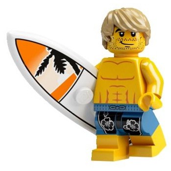 【台中翔智積木】LEGO 樂高 8684 人偶包 第二代 15號 Surfer 衝浪手 衝浪男