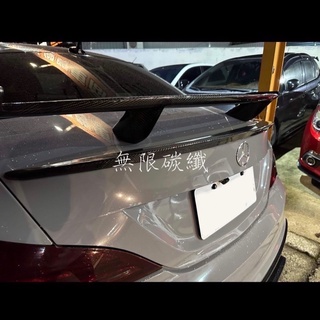 [無限碳纖] W117 CLA專用 正碳纖維AMG款尾翼 鴨尾正卡夢實體店面 現貨供應 各式汽車空力套件 cla