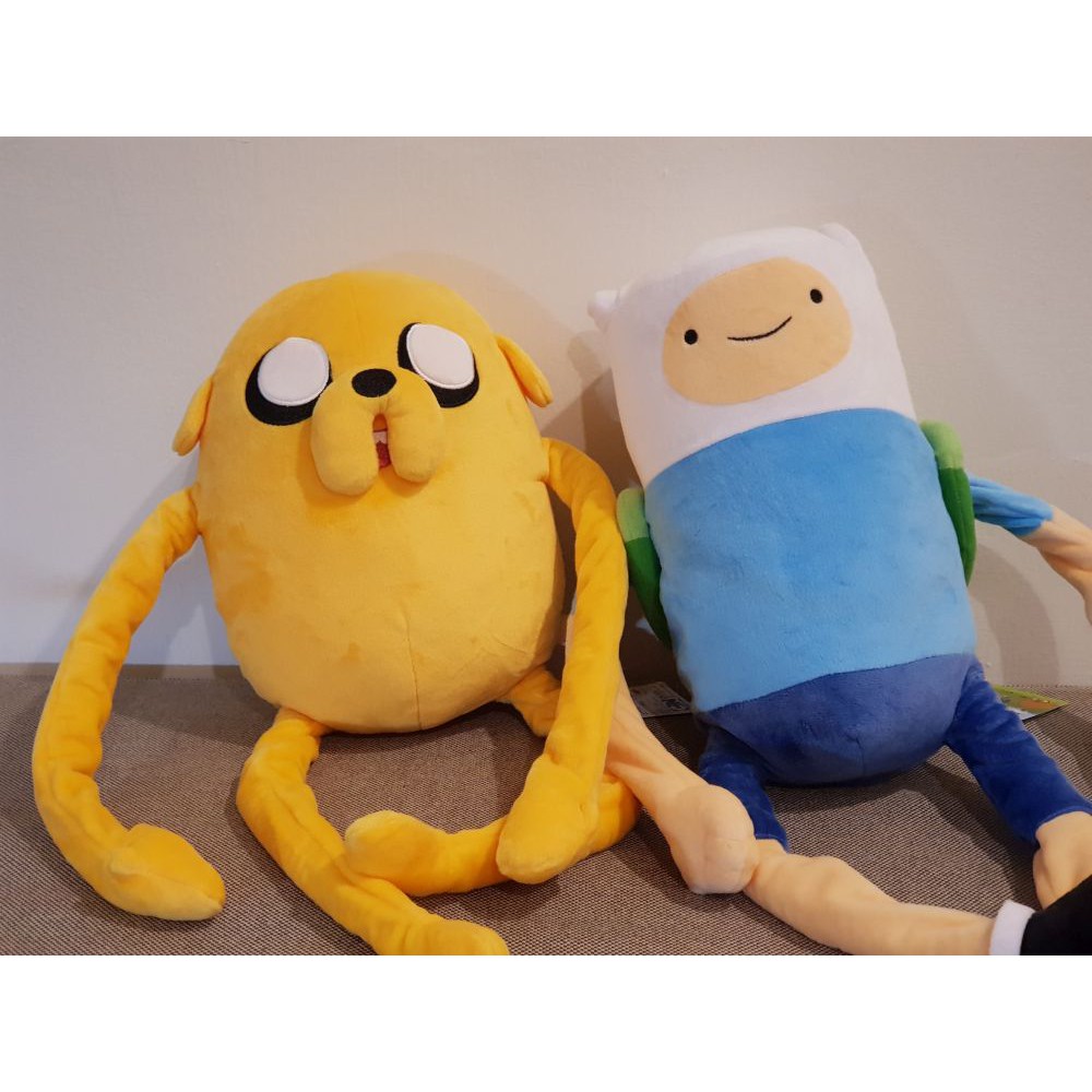 Adventure Time 探險活寶 阿寶 與 老皮 娃娃 玩偶 坐姿 約25公分