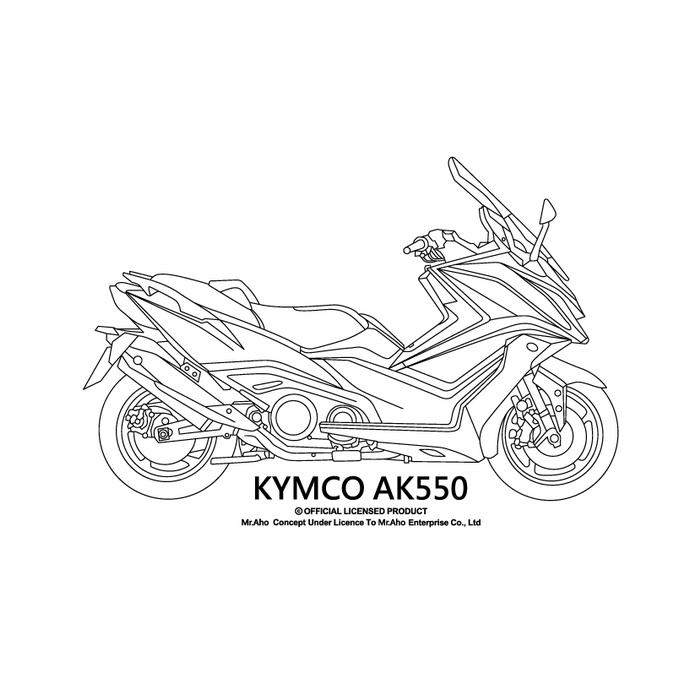 【Nika 設計師T恤】KYMCO AK550   DT X360   KTR 150  摩托車T恤-短袖