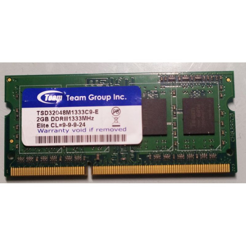 筆記型電腦 記憶體 DDR3 2G 1333