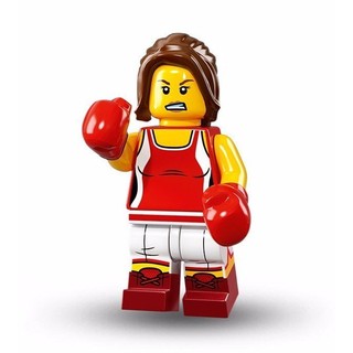 【LEGO 樂高】Minifigures人偶包系列: 16代 71013 | #8 女拳手 Kickboxer Girl