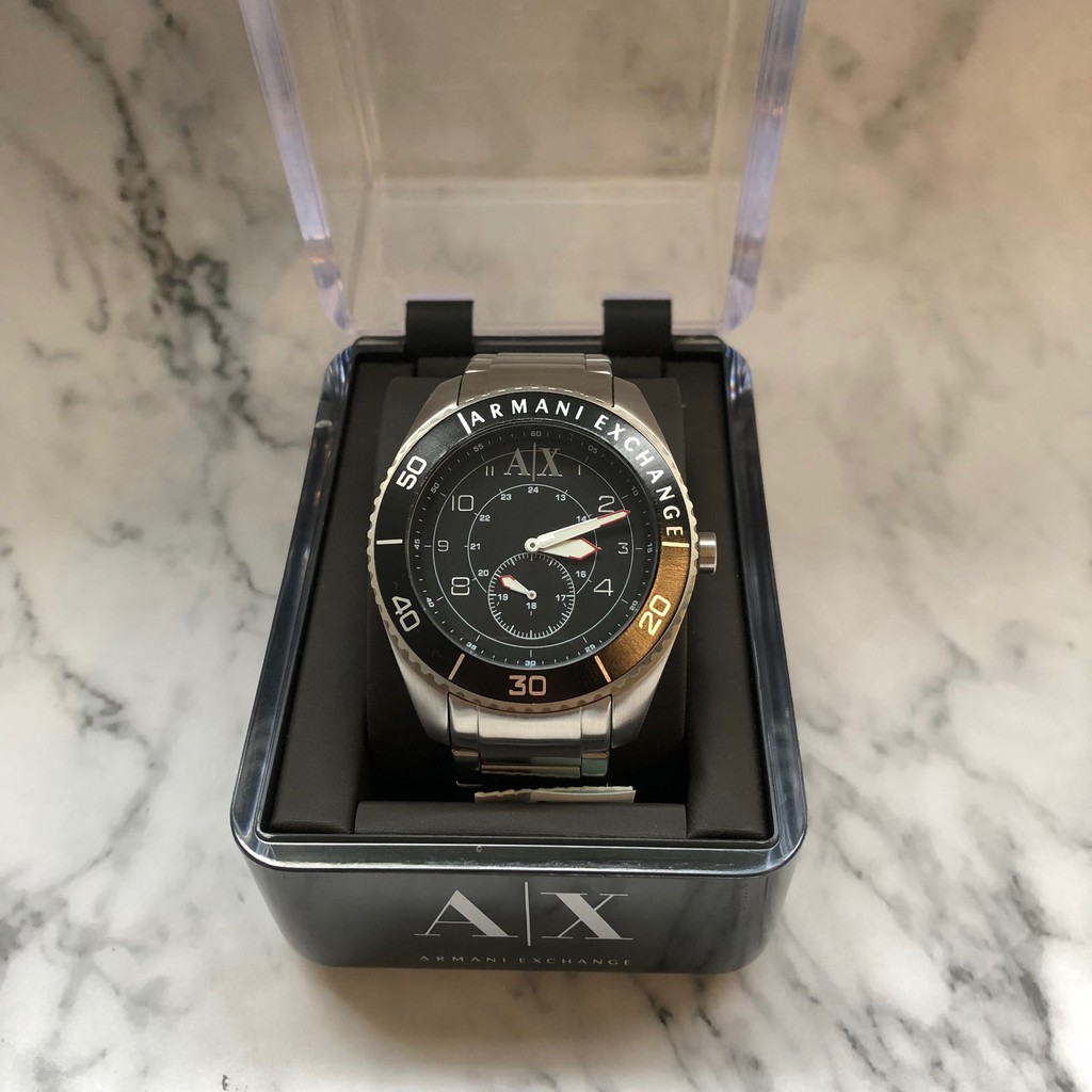 美國百分百【全新真品】 Armani Exchange AX 手錶 腕錶 經典 阿曼尼 不鏽鋼 AX1263 AF43