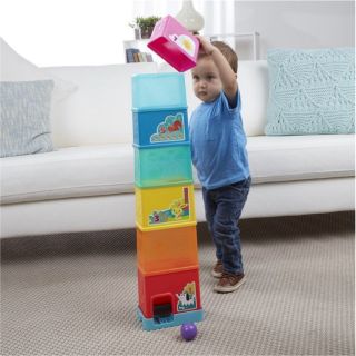 兒樂寶 PLAYSCHOOL 疊塔遊戲組 疊疊樂遊戲 / 桌遊 早教玩具 數字大小 親子玩具 啟蒙遊戲【安娜貝爾】