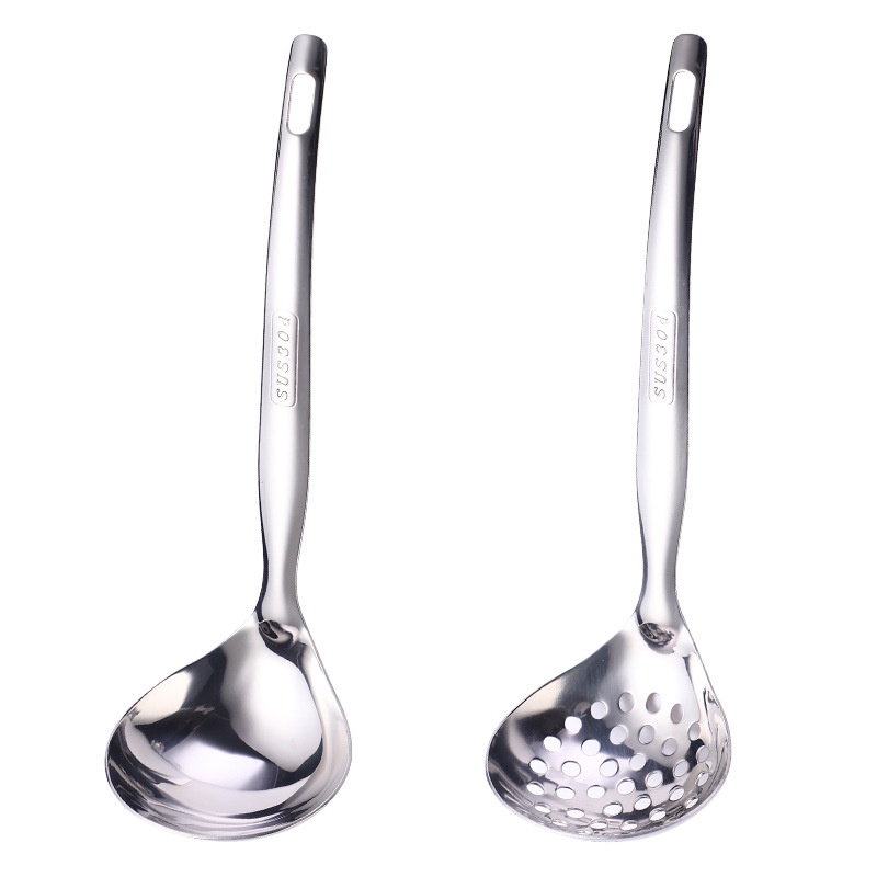 304 不鏽鋼湯勺廚房用具火鍋勺報具和孩子的勺盛粥勺不鏽鋼大湯匙服務勺過濾勺