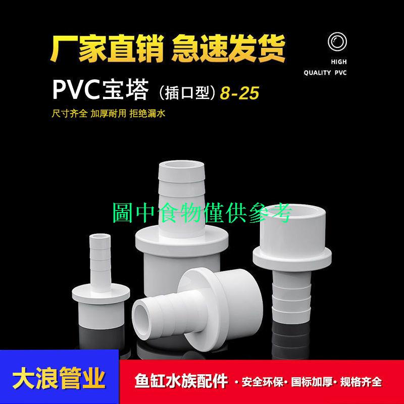 PVC內外牙寶塔軟管接頭魚缸外絲直接增氧插口塑膠水管接頭2025