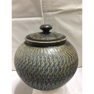 臺灣陶藝作品 (8)林振生 自然落灰流釉 高檔柴燒茶甕