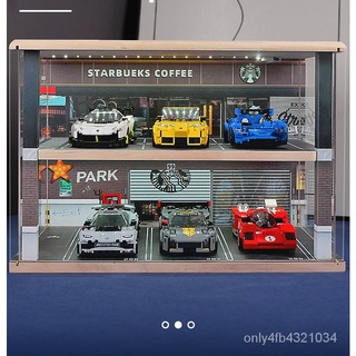 【特價-免運】適用樂高speed展示盒櫃賽車係列亞剋力透明車庫汽車積木模型收納-壓力闆-亞剋力-暴力熊-樂高 LWCZ
