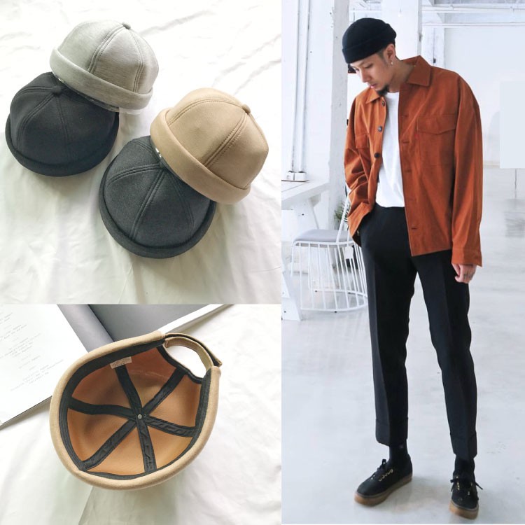 Proper衣著 現貨限量 太空棉水兵帽 水手帽 法國海軍 軟帽 透氣 棉質 厚挺 無帽簷 瓜皮帽 蝦皮購物