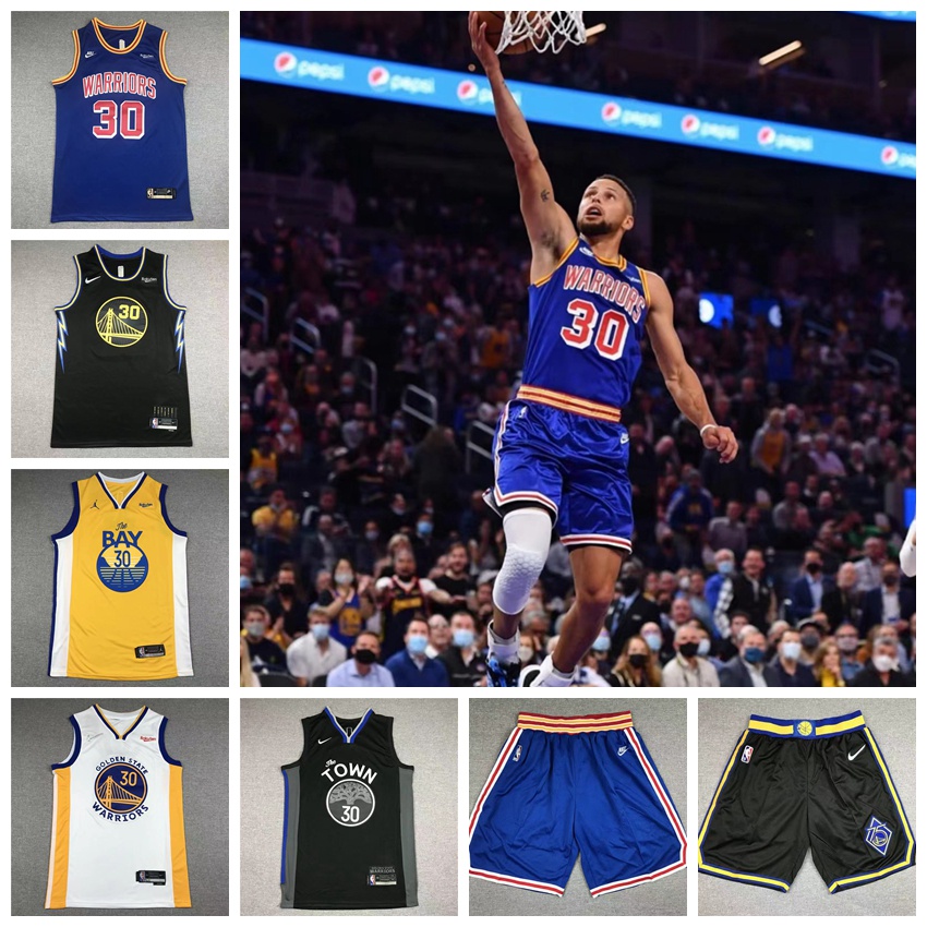 curry 球衣 22新賽季 NBA金州勇士隊 75週年紀念款球衣 刺繡 新款城市版 柯瑞 勇士球衣 籃球球衣