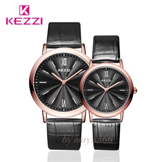 KEZZI 韓版🇰🇷水波紋羅馬數字 皮質錶帶情侶對錶/男錶/女錶/中性錶/閨蜜錶/學生錶/Watch