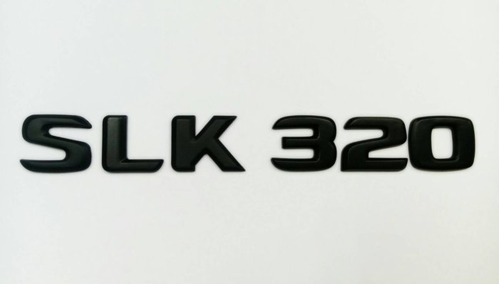 金螃蟹賓士 SLK R170 消光黑後車廂字體 SLK200 SLK230 "SLK320" SLK32 AMG