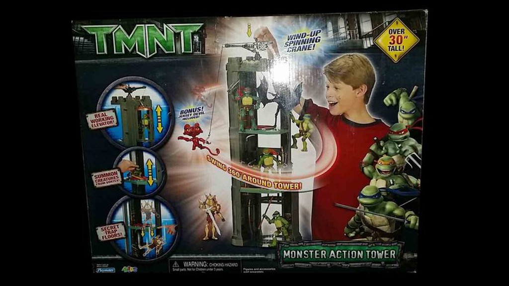 A-173 櫃 ： 忍者龜 TMNT MONSTER ACTION TOWER  場景組    　富貴玩具店