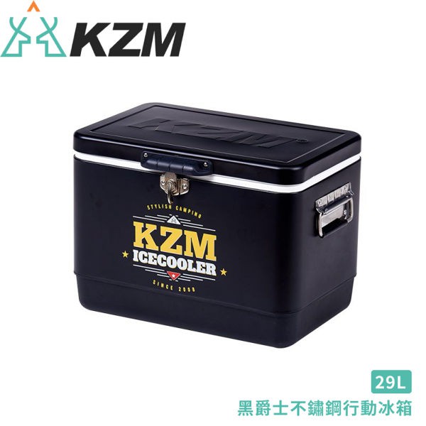 【KAZMI 韓國 KZM 黑爵士不鏽鋼行動冰箱《29L》】K6T3A014/保冰箱/冰筒/冰桶.置物箱/保鮮/悠遊山水