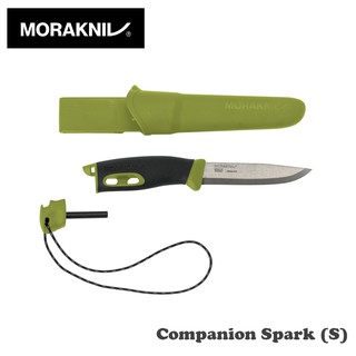 【速捷戶外】瑞典MORAKNIV 直刀(附打火石)綠 Companion Spark 13570， 登山/露營/野炊