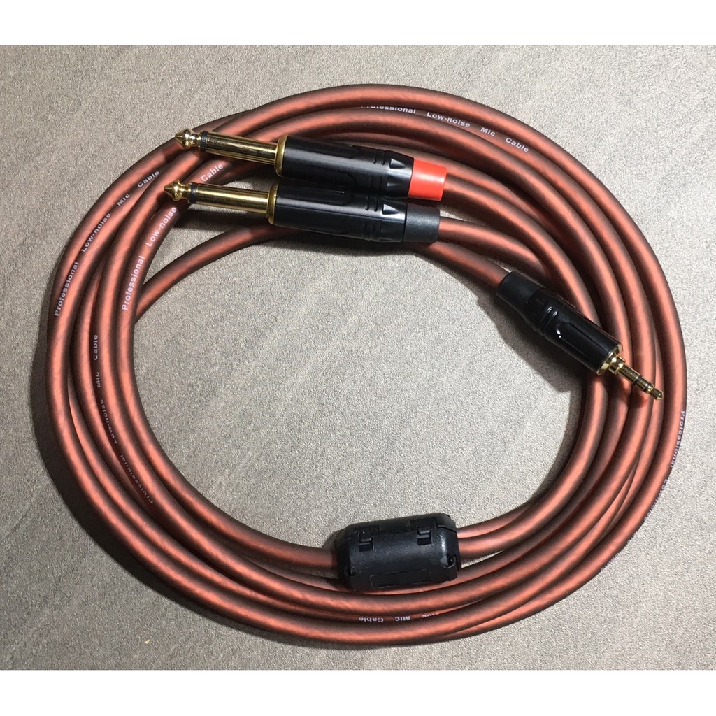 手工線＜Stereo 3.5ｍｍ/6.3mm公頭(預設)/母頭(轉Mono 6.3ｍｍ雙大二芯＞(1.5M～20M)