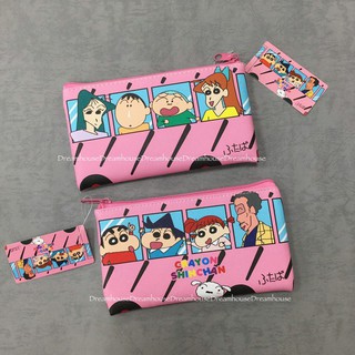 日本帶回 蠟筆小新 小新 小白 妮妮 風間 阿呆 園長 娃娃車 皮革 防刮皮 筆袋 鉛筆盒 拉鍊包