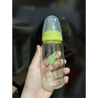 （二手） 日本品牌 Chu chu baby 標準口徑玻璃奶瓶150ml
