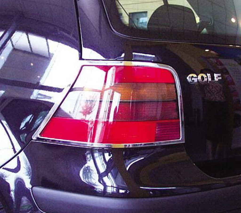 《※金螃蟹※》VOLKSWAGEN 福斯 GOLF4 1998年-2002年 系列 鍍鉻 後燈框