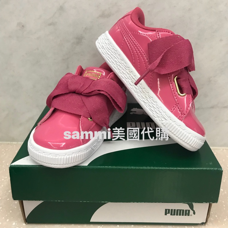 Sammi 美國代購—Puma 乾燥玫塊 亮皮緞帶鞋（現貨+預購）