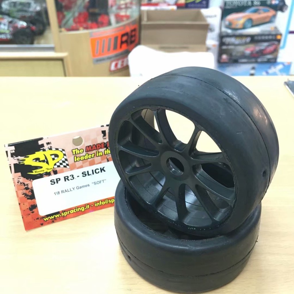 上手遙控模型sp 1 8 Gt車用熱熔胎光頭胎無紋胎spr3slick R2 R4 軟中硬 蝦皮購物