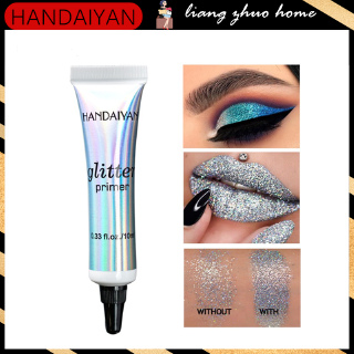 Handaiyan Glitter Eyeshadow Primer 防水唇臉妝前乳多功能底霜鑽石身體閃亮底妝