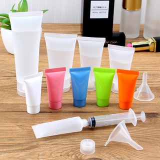 旅行乳液分裝瓶 透明塑膠 軟管空瓶 空瓶 按壓瓶 擠壓式分裝瓶